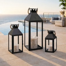 3tlg Gartenlaternen Windlicht