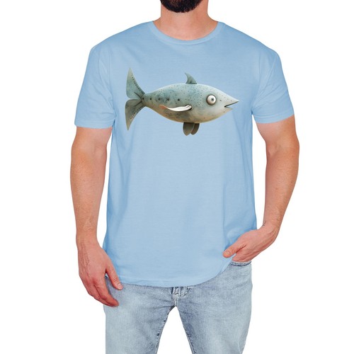 Lustiges fisch herren shirt - fisch, t-shirt