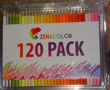  120 Buntstifte  Bleistifte Set  zum Malen in großer Klarsicht Box unbenü