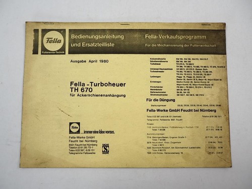 Fella th670 turboheuer für - fella,