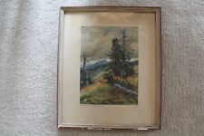 Altes Gemälde Baumleichen am Herzogenhorn signiert Wilhelm Wickertsheimer