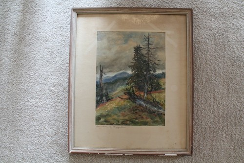 Altes gemälde baumleichen - baumleichen, am