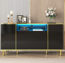 Schwarz Hochglanz Sideboard