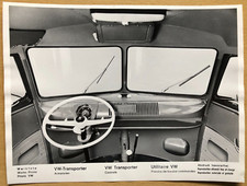 Original Werkfoto Pressefoto Foto Volkswagen VW Bus Transporter Armaturen, 1956