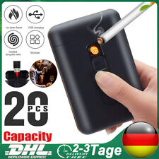 2-in-1 Zigarettenetui Zigarettenschachtel mit Feuerzeug Zigarettenbox Geschenk