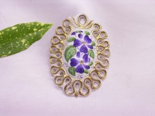 PORZELLAN SCHMUCKANHÄNGER, HANDBEMALT, RIEBER MITTERTEICH BAVARIA