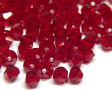 Böhmische Kristallperlen 4mm Doppelkegel Tschechische Perlen