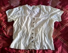 Dirndlbluse Weiss von