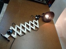 Lampe Scherengitter Metall Werkstattlampe Loft Fabriklampe alt antik 