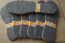 NEU Filz Winter Einlegesohlen Schuheinlagen Filzsohlen 1 Paar  dicke ca.4-5 mm