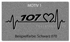 1 Aufkleber  Herzschlag heart