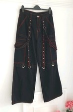 Romwe Black Baggy Emo Cargo