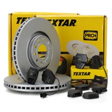TEXTAR Bremsscheiben Ø 320mm Beläge + Wako für AUDI S4 B5 A6 C5 2.7 T 4.2 vorne