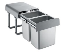 Abfallsammler grau 2x 16 Liter