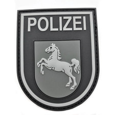 Polizei Niedersachsen Black Ops Rubber Klett Patch
