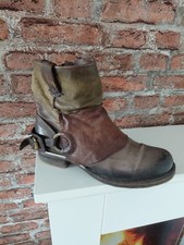 Airstep  A.S.98 Stiefelette Leder Damen Gr.42 braun Reißverschluss 