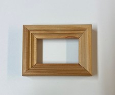 Miniatur Bilderrahmen Mini Wichtel Fotorahmen aus Holz Neu 6x8cm