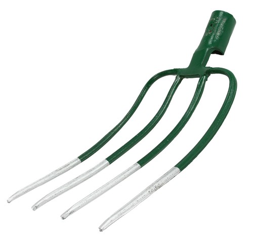 Heugabel zinken grau grün - heugabel, grau-grün