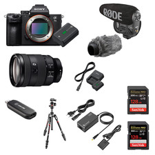 Sony A7III + 24-105mm G Objektiv + Rode Mic + Camlink – Profi Bundle
