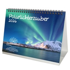 Polarlichterzauber DIN A5 Tischkalender für 2026 Polar Nordlichter - Seelenzaube