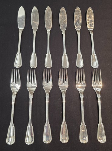 Fischbesteck für personen - fischbesteck, 6