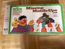 Missing Match Ups Game Sesam Street Sesamstraße MB Spiel Vintage Muppets Kompl.