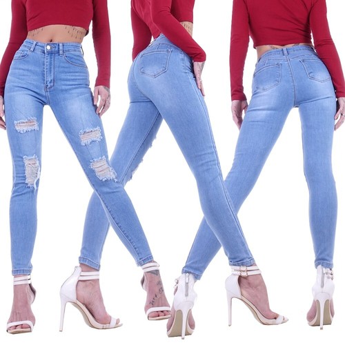 Damen röhrenjeans high - damen, waist