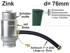 Zink Fallrohr Wassersammler