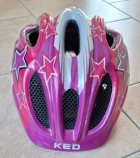 Fahrradhelm Kinder KED Pink Lila Sterne Gr. M 52-58cm