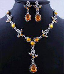 Set collier strass - collier,