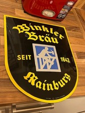 Schild Emailschild Brauerei Winkler Bräu Mainburg Traumzustand