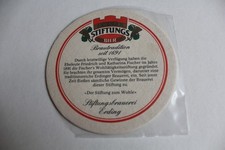 ALTER Bierdeckel  STIFTUNGS BRAUEREI  ERDING  aus Sammlung