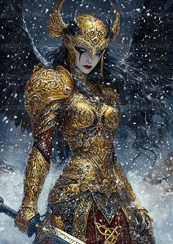 The morrigan celtic war - morrigan,