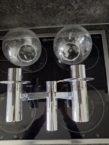Doppelte wandleuchte chrom - doppelte,