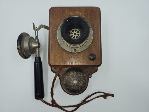 Altes telefon wand holz - wand,