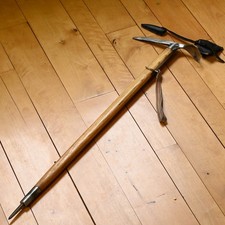 Holz Eispickel Vintage STUBAI Aschenbrenner Führerpickel 85cm