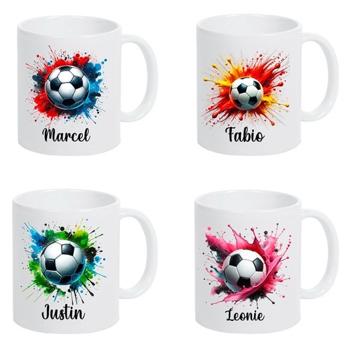Fußball tasse mit namen - tasse,