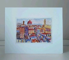 Original Cityscape Watercolor