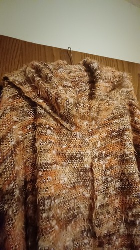 Strickjacke poncho mit schal - mit,