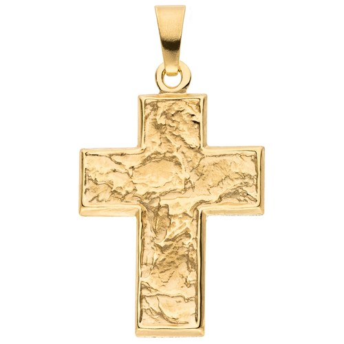 Kreuz anhänger 333 - 333, gold