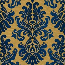 Rasch Vliestapete En Suite, 546125, Damast, Barock, blau-violett mit grüngold