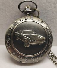 Vintage Mustang  Taschenuhr  mit Kette ~~ Unisex ~~ Exzellent TOP