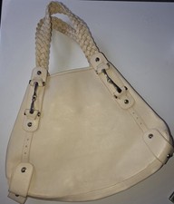 GUCCI Pelham Tan/Cream Leather