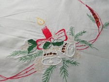 Wunderschöne DDR Mitteldecke 80cm Weihnachten OMAS SCHRANK Landhaus 