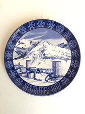 Wandteller  “Sestrieres 1967” Kandahar Rennen Winter - Sammeln & Seltenes