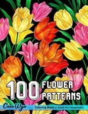 100 Flower Patterns Coloring