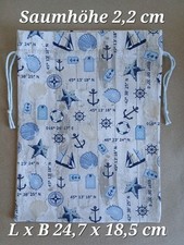 Stoffbeutel mit Kordelzug, medium, maritim, Geschenkbeutel, Geschenktasche