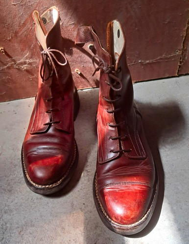 Damen leder stiefeletten - leder,