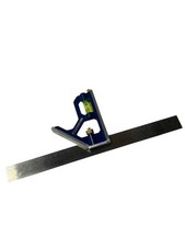 Workpro Kombinationswinkel 300 mm mit Wasserwaage & Anschlag