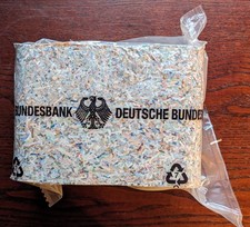 Geldscheine 50.000€ geschreddert als Brikett - Deutsche Bundesbank in OVP